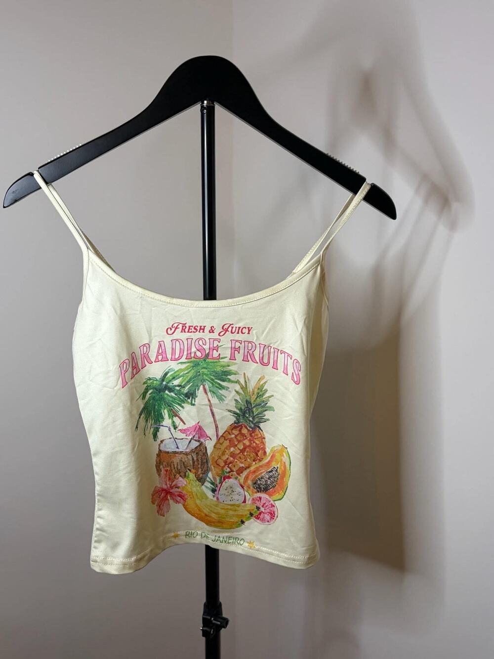 SHEIN Paradise Fruits Graphic Cami – XS
